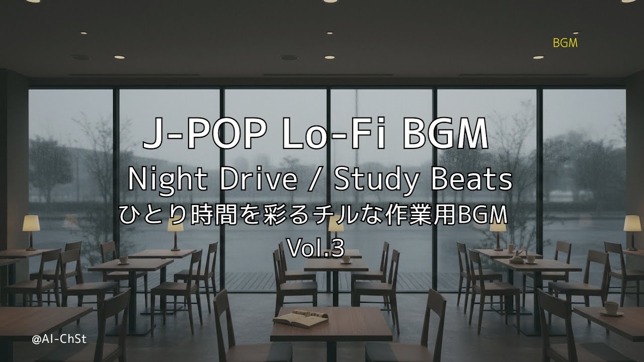 J-POP Lo-Fi BGM - Night Drive / Study Beats Vol.3｜ひとり時間を彩るチルな作業用BGM