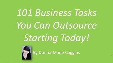 101 Tasks You Can Outsource