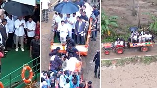 Cm Jagan Drone Visuals At Ganti Pedapudi Konaseema District Silver Screen