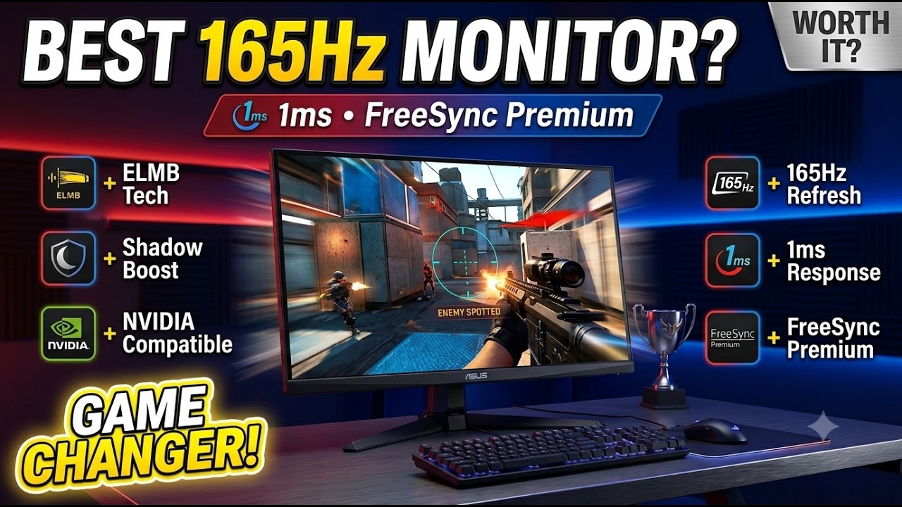 ディスプレイ・モニター ASUS ゲーミングモニター 165Hz 23.8インチ