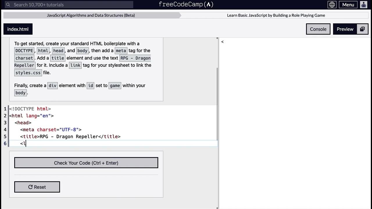 Hacer un HTML Boiler Plate Free Code Camp 💻 Algoritmos javascript y ...