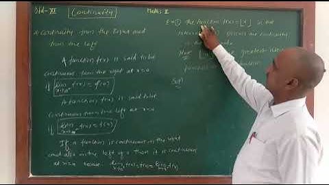 Continuity : lecture 1 by Atul Limgude Sir