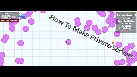 How To Create an Agar.io private server!