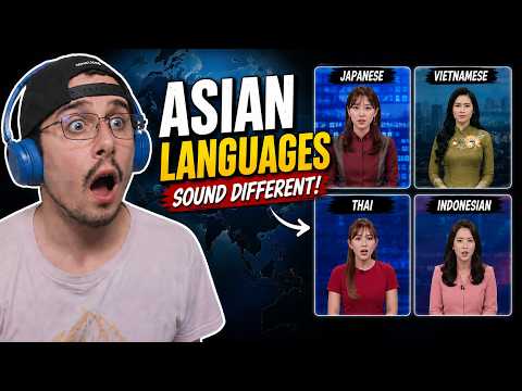 Reacting to How Different Asian Languages Sound 🌏😮