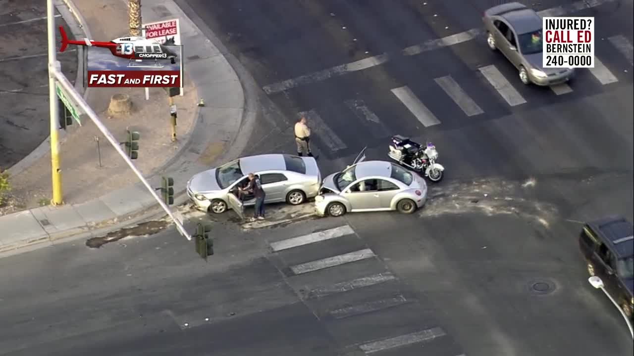 Two vehicle crash near Nellis, Desert Inn YouTube