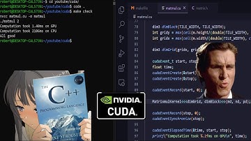 CUDA Matrix Multiplication (and speed comparison)