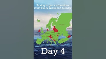 Trying to get a subscriber from every European country day 4! #entertainment #europe #mapping