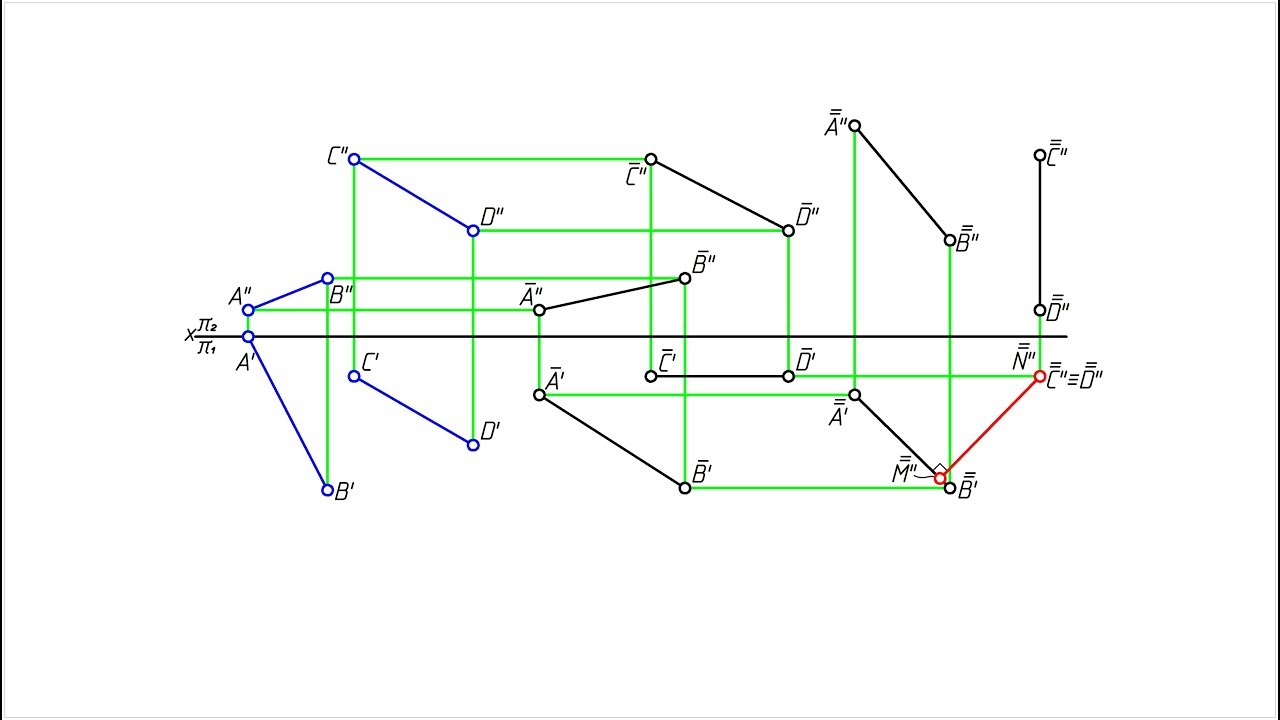 Определение расстояния между скрещивающимися прямыми. Способ ...