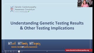 Understanding Genetic Testing Results Webinar 01.21.26