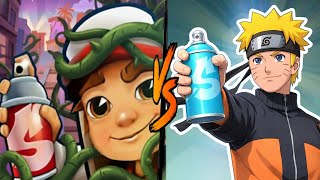 Jake 🆚 Naruto funny gameplay 🤣 #subwaysurfers #naruto #gaming #games #gamingvideos  screenshot 4