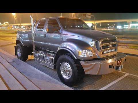 Ford F650 SuperTruck is absolutely insane. walk around- English