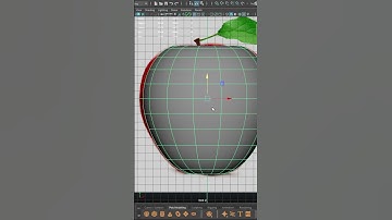 3D Apple Modeling Tutorial in Autodesk Maya 2024 #mayatutorials #mayamodeling #3dtutorials