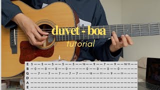 duvet - boa guitar tutorial with TAB