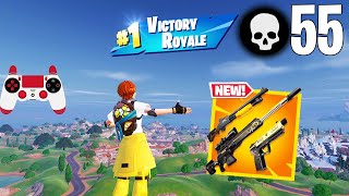 55 Elimination Solo Vs Squads Gameplay Wins (NEW Fortnite Chapter 5 PS4 Controller)