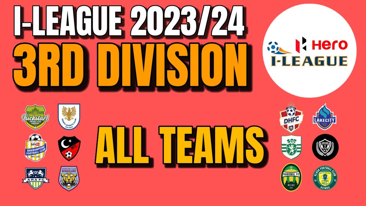 ILeague 3rd Division 2023/24 All Teams and Groups Dempo SC ARA FC