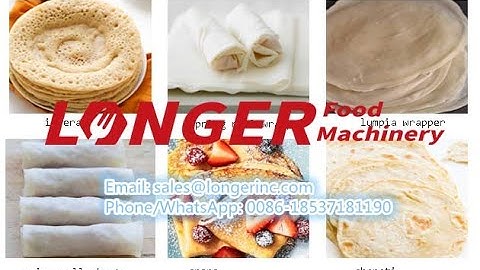 Round Shape Spring Roll Wrapper Machine LONGER Machinery WhatsApp +8618537181190