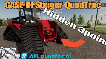CASE IH Steiger QuadTrac   /  Invisible hidden 3 point hitch !