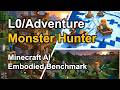 Minecraft AI Embodied Benchmark: Monster Hunter with Minecraft AI-Python (version 202603)