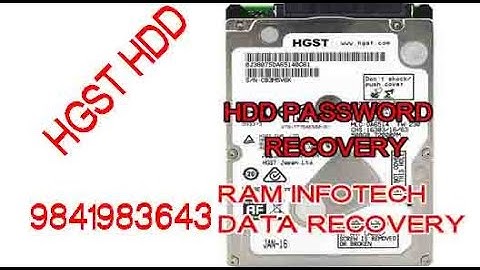 HGST - Hitachi Hard Disk Drive BIOS Password Remove  Raminfotech Data recovery chennai