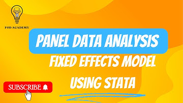Panel Data Analysis Using STATA| Fixed Effects Model