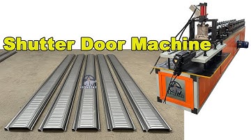Servo motor tracking cutting door shutter roll forminfing machine | fast speed shutter door machine