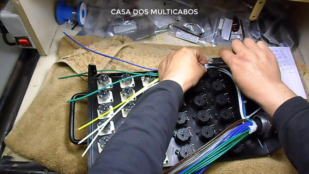 APRENDA COMO MONTA MEDUSA COM MULTICABO DE 36 VIAS PARA ÁUDIO- PARTE 3
