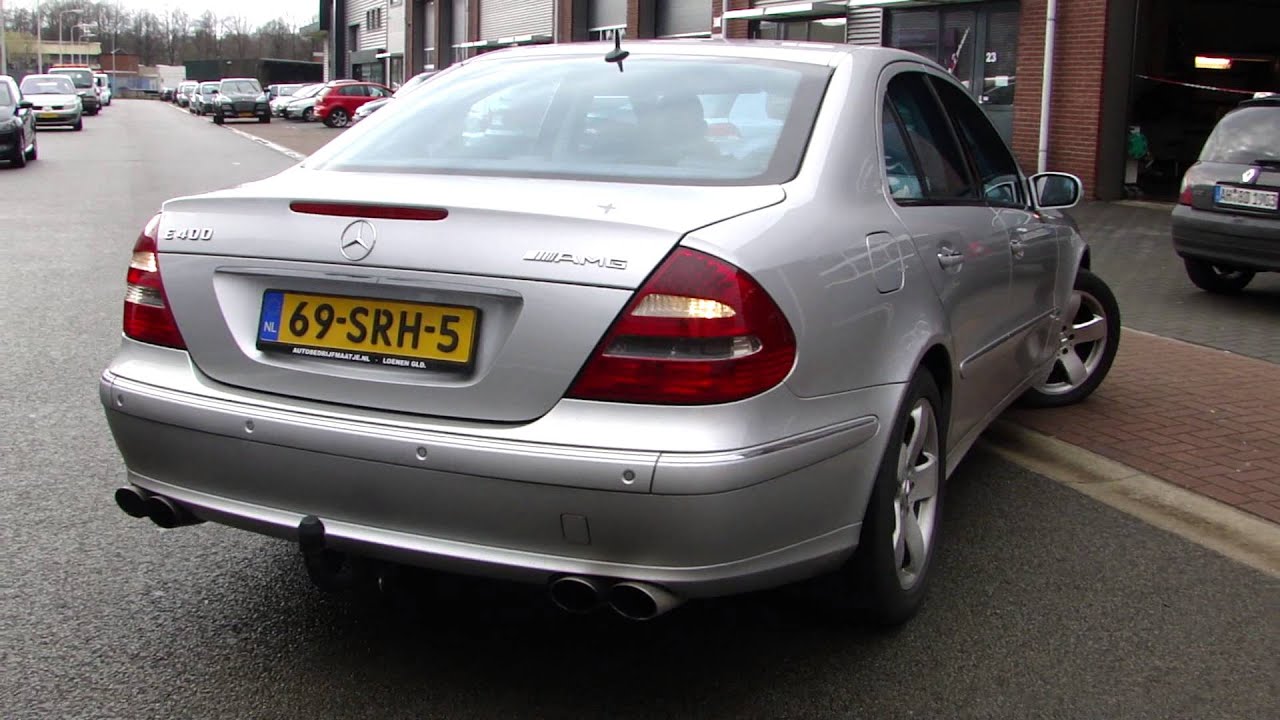 MERCEDES W211 E400 CDI DUPLEX EXHAUST SOUND UITLAAT