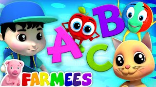 phonics song abc song alphabet song learning videos for kids nursery rhymes song farmees