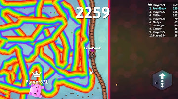 Teddy Traps The Biggest Rainbow Snake / Snake.io