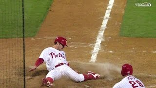 NYM@PHI: Galvis singles in a pair to tie the game