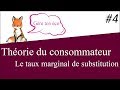 Microconomie  le taux marginal de substitution tms thorie du consommateur 4