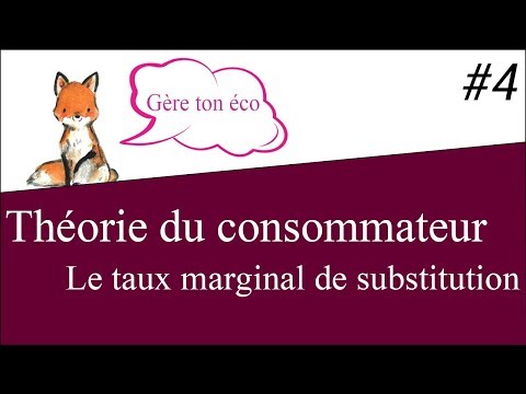 Microéconomie : Le taux marginal de substitution (TMS) Théorie du consommateur #4