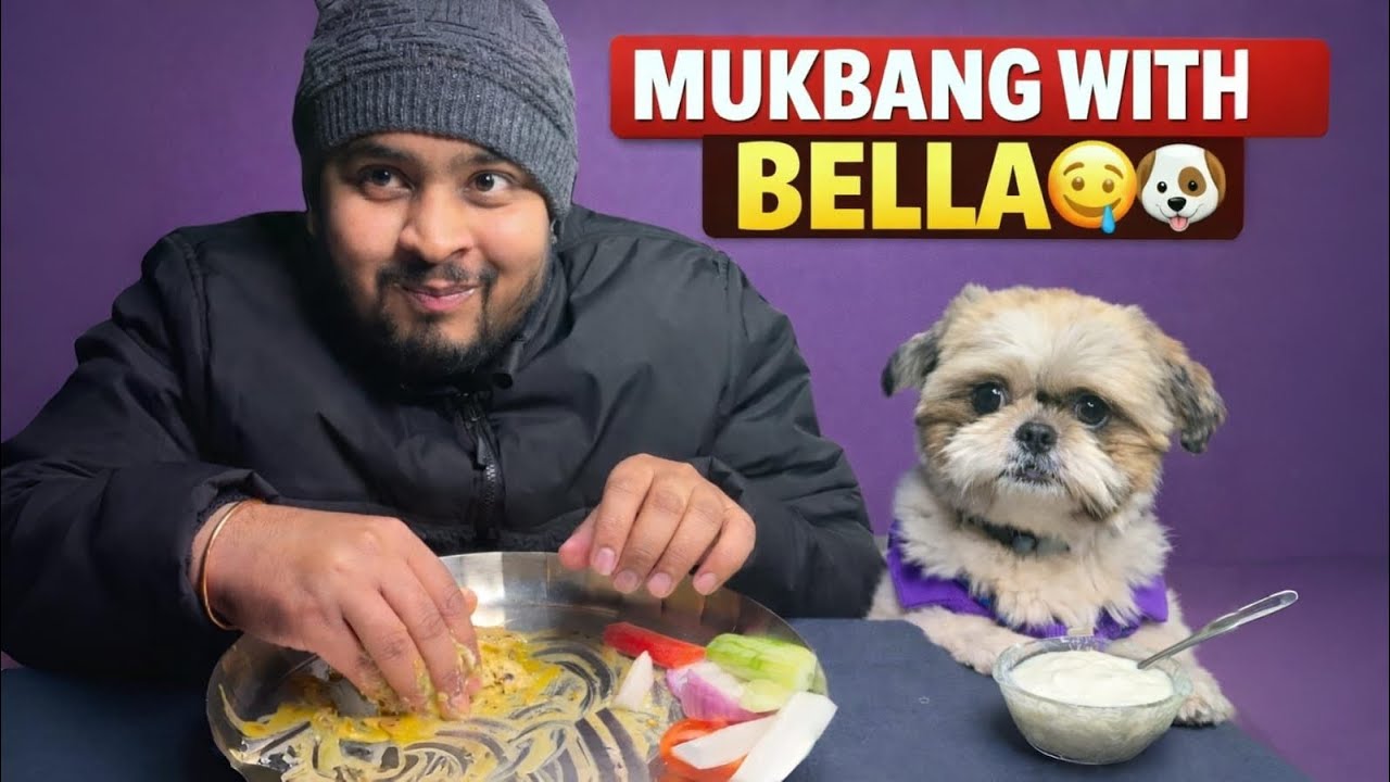 ASMR Eating Dal Tadka With Bella🐶😍