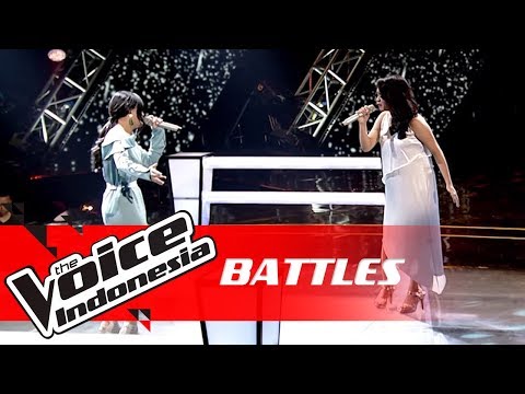 Waode vs Cila - Cinta (Melly Goeslaw feat. Krisdayanti) | Battles | The Voice Indonesia GTV 2018