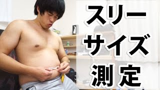 ダイエット前にスリーサイズの測定してみた。