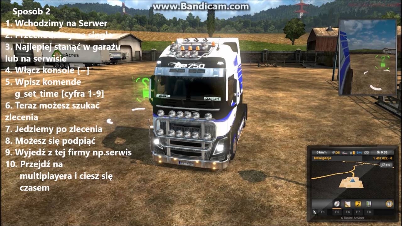 Jak dodać czas do zlecenia w Euro Truck Simulator 2 YouTube