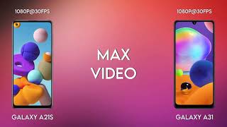 Samsung Galaxy A21s vs Samsung Galaxy A31 comparison