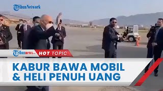 Presiden Afghanistan Kabur Bawa Mobil dan Helikopter Penuh Uang, Sebagian Tercecer di Landasan