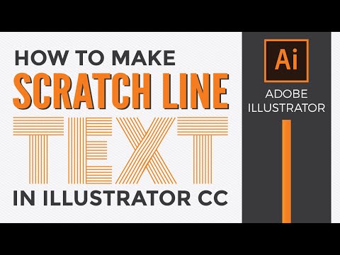 AdobeIllustratorでテキストを線で埋める方法-スクラッチテキスト効果-