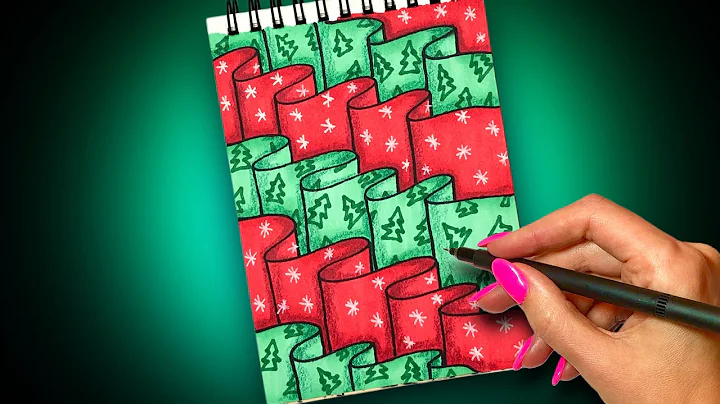 Colorful Christmas Zentangle Art 🎄 Zen Doodle Patterns for Beginners