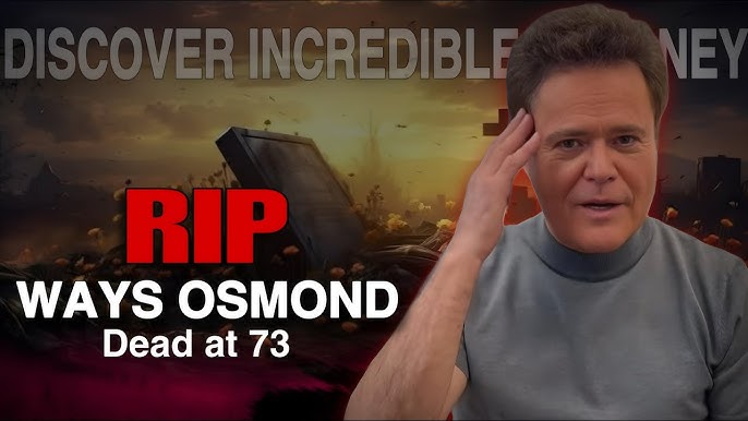 American Legends Wayne Osmond's Incredible Life and Legacy, Wayne Osmond Dies at 73 - YouTube