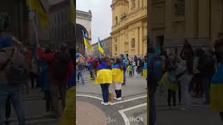 Ukraine: anti-war protests in Munich, Germany #stopwar #stoprussia #standwithukraine