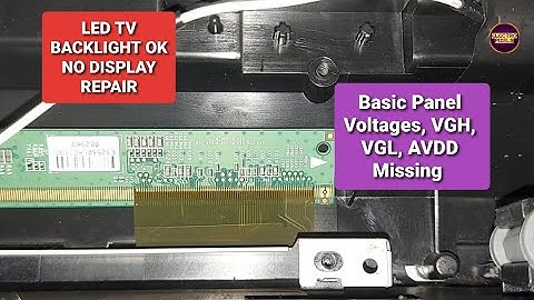 LED Tv Backlight Ok No picture |Panel Basic Voltages like VGH, VGL, AVDD etc Are Missing|Sony TV