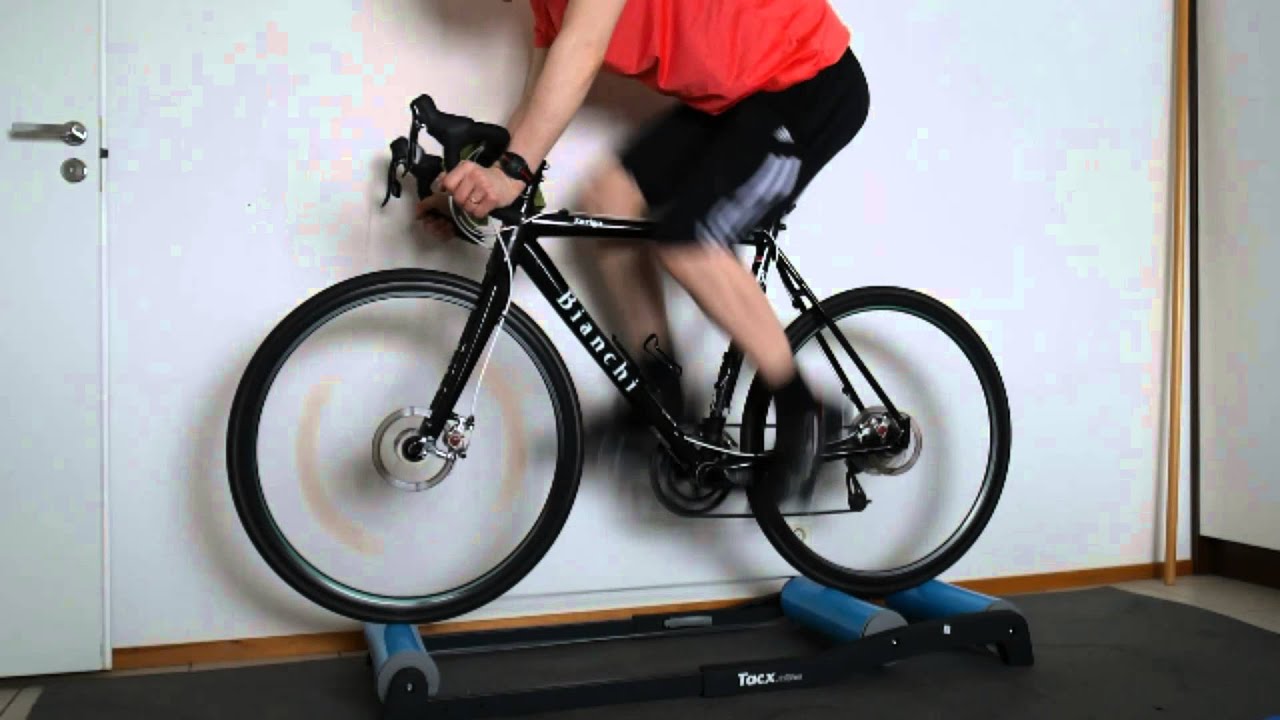 Tacx Antares training rollers with Bianchi Zurigo cyclocross YouTube