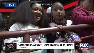 Gamecocks arrive home following National Championship win