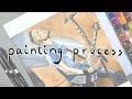 WATERCOLOR PAINTING PROCESS | my complete artistic process from sketch to final painting