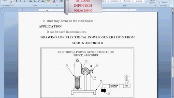 DESIGN AND FABRICATION OF ELECTRICAL POWER GENERATION FROM SHOCK ABSORBER MECHANICAL PROJECT