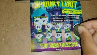 Spooky Loot Scratch Off Ticket! - North Carolina Education Lottery 