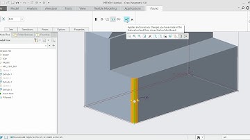 7. CHAMFER AND ROUND OPTIONS IN CREO | CREO FOR BEGINNERS