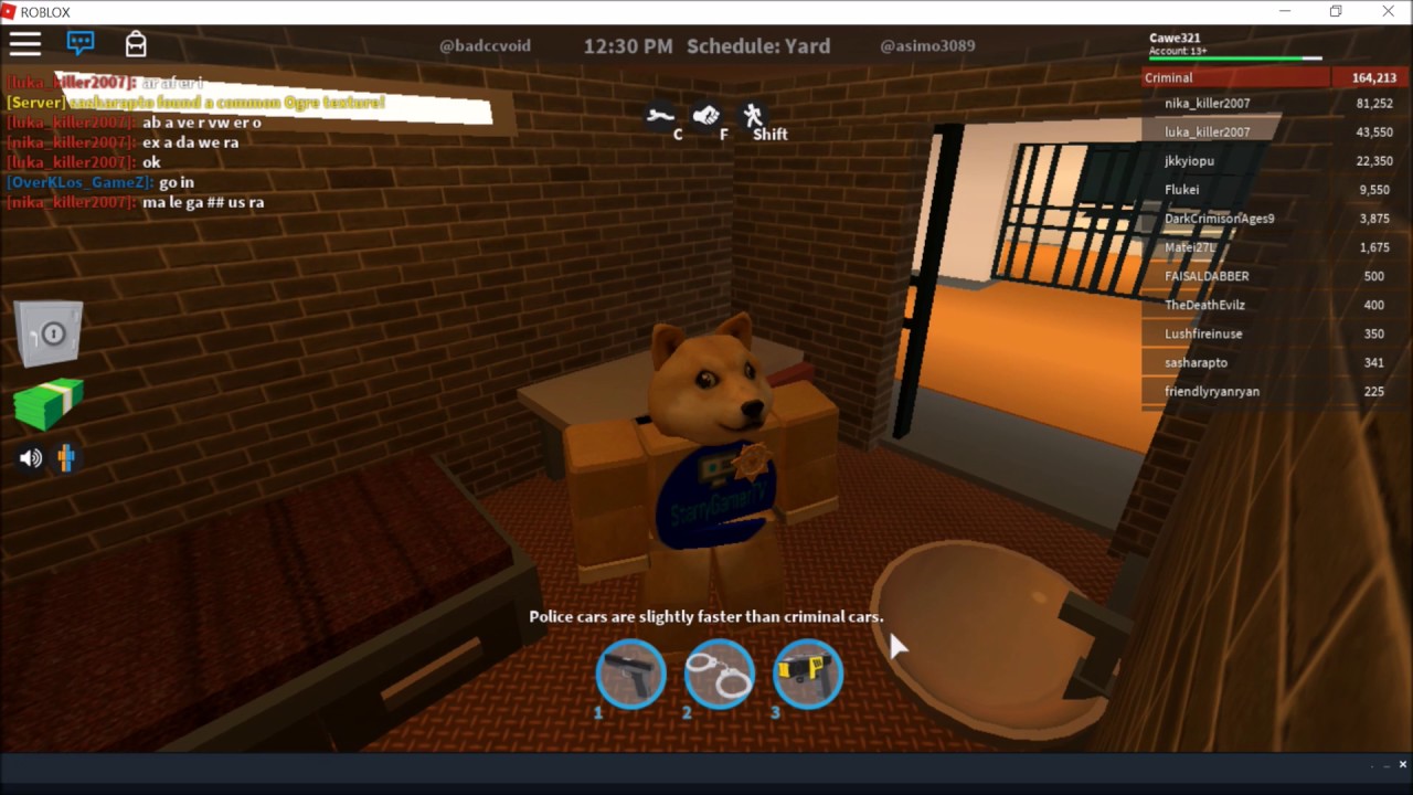 Roblox Jailbreak Getting Taserhandcuffs As Prisoners - roblox jailbreak how to get police items as a prisoner glitch
